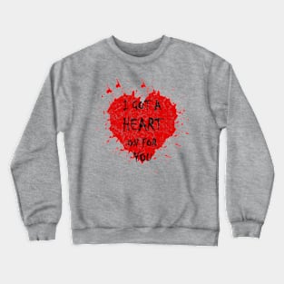 Heart on for you Crewneck Sweatshirt